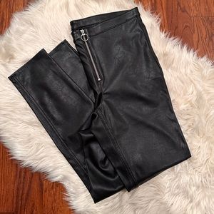 DIVIDED by H&M Faux Leather Pants | Black | US Size 12